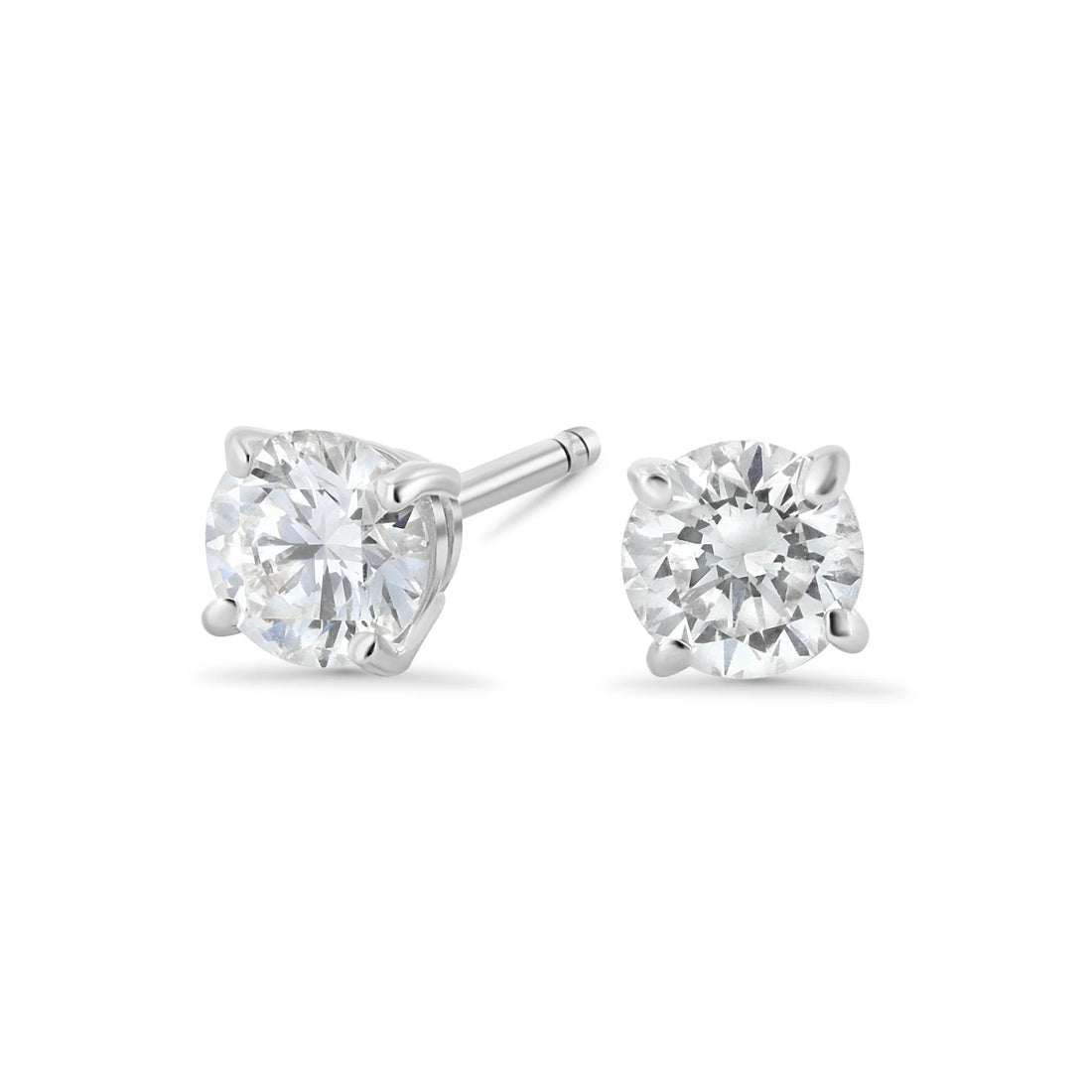 14kt 4 Prong Lab Diamond Stud Earrings 1cttw, 1.5cttw, 2cttw, 4cttw