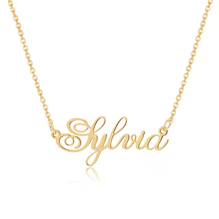 14kt Gold Custom Name Necklace