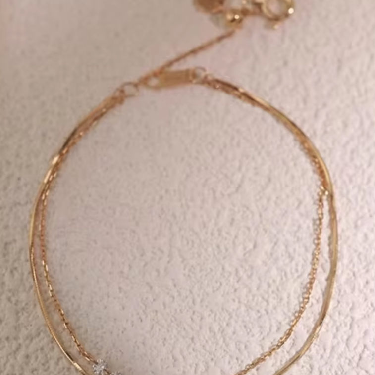 14kt Yellow Gold and Lab Diamond Necklace