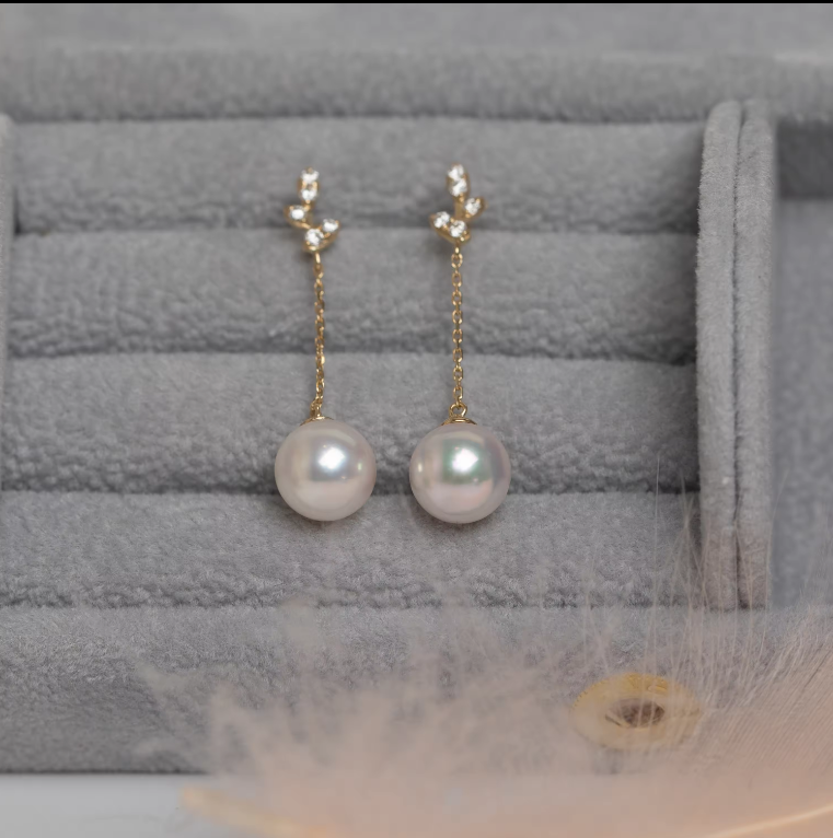 Akoya Sea Pearl Drop Earrings