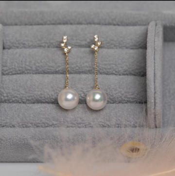 Akoya Sea Pearl Drop Earrings