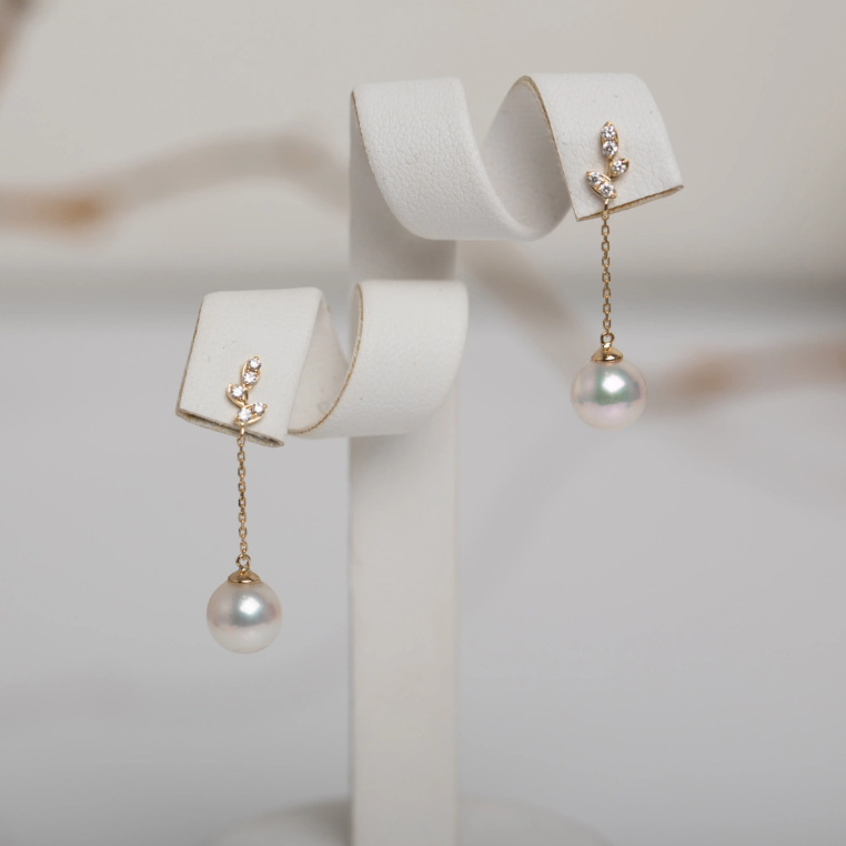 Akoya Sea Pearl Drop Earrings