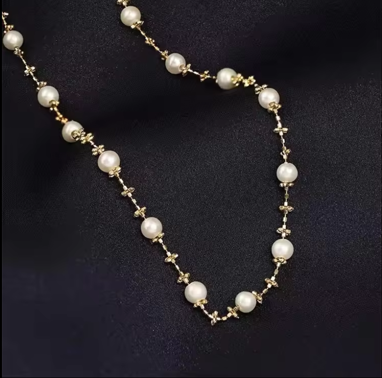 High Quality Freshwater Pearl Station Choker/Necklace