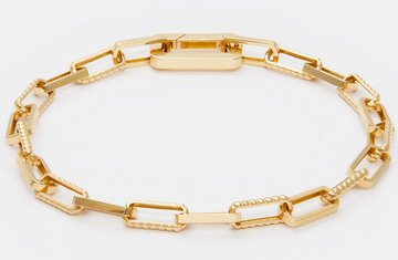 14kt Yellow Gold Paperclip Bracelet