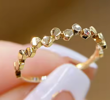 18kt Yellow Gold Stackable Delicate Band Ring